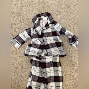 Baby Boy 12 Months Flannel Pajamas Plaid Black Red White Wondershop Target